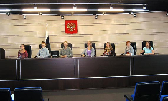 Немецкие студенты на экскурсии в Арбитражном суде (г. Красноярск)