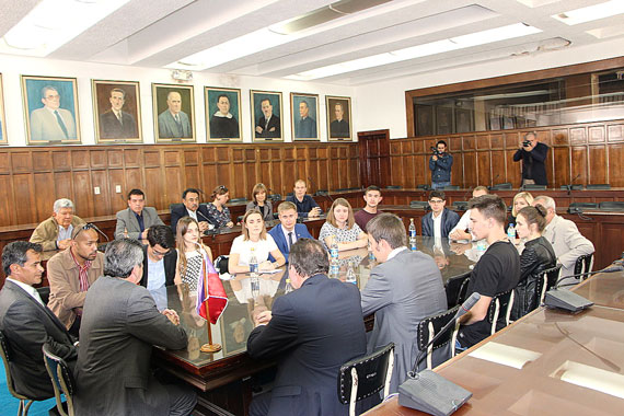 Встреча с ректором Национальной политехнической школы Эквадора