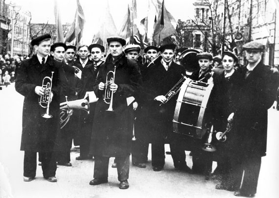 Духовой оркестр КПИ на демонстрации