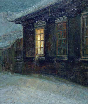 «Окно В.И. Ульянова»,  1969 г. Холст, масло
