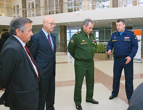 В 2014 году с визитом в СФУ министр оборoны России генерал армии Сергей Шойгу
