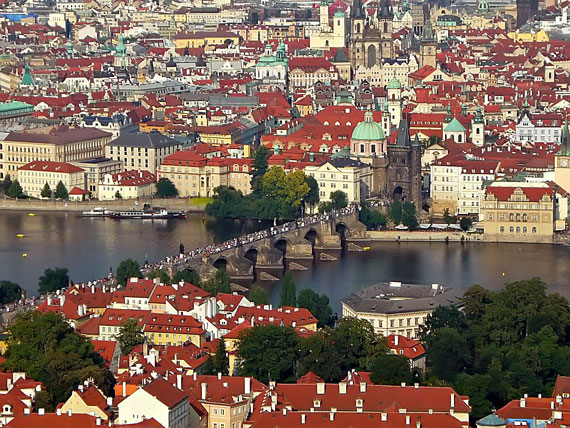 Вид на Прагу. Карлов мост